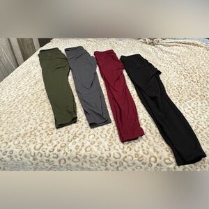 Women’s Size Large Bundle of 4 Pairs of Leggings